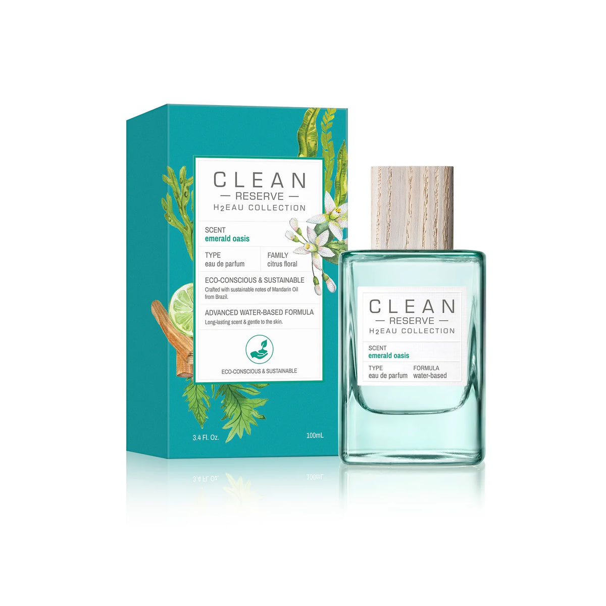 H2eau Emerald Oasis Eau de Parfum 100ml - Clean