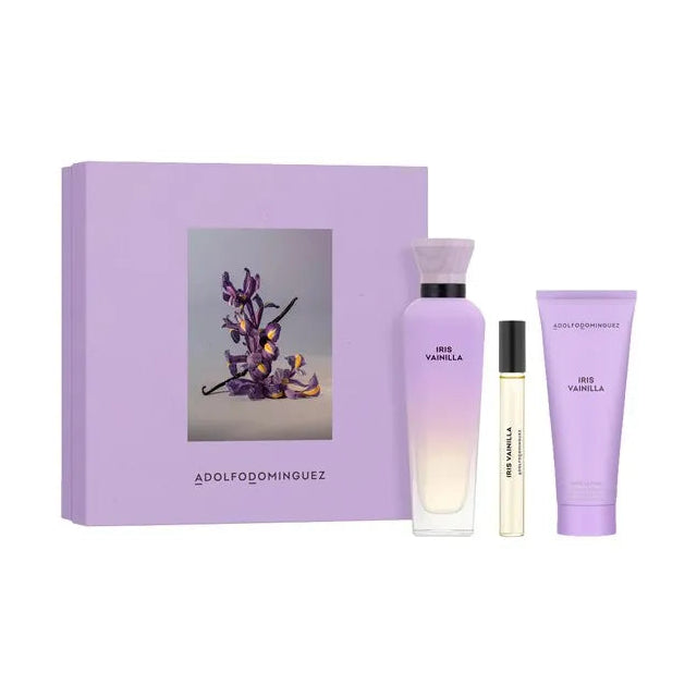 A D Agua Fresca Iris Vainilla EDP 120ml Gift Set - Adolfo Dominguez