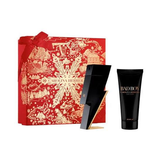 C H Bad Boy EDT 100ml Gift Set - Carolina Herrera