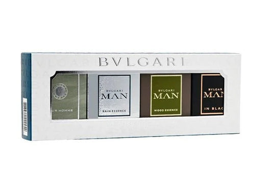 Man Aqua, Aqua Marine, Wood Essence, Glacial Essence Gift Set - Bvlgari