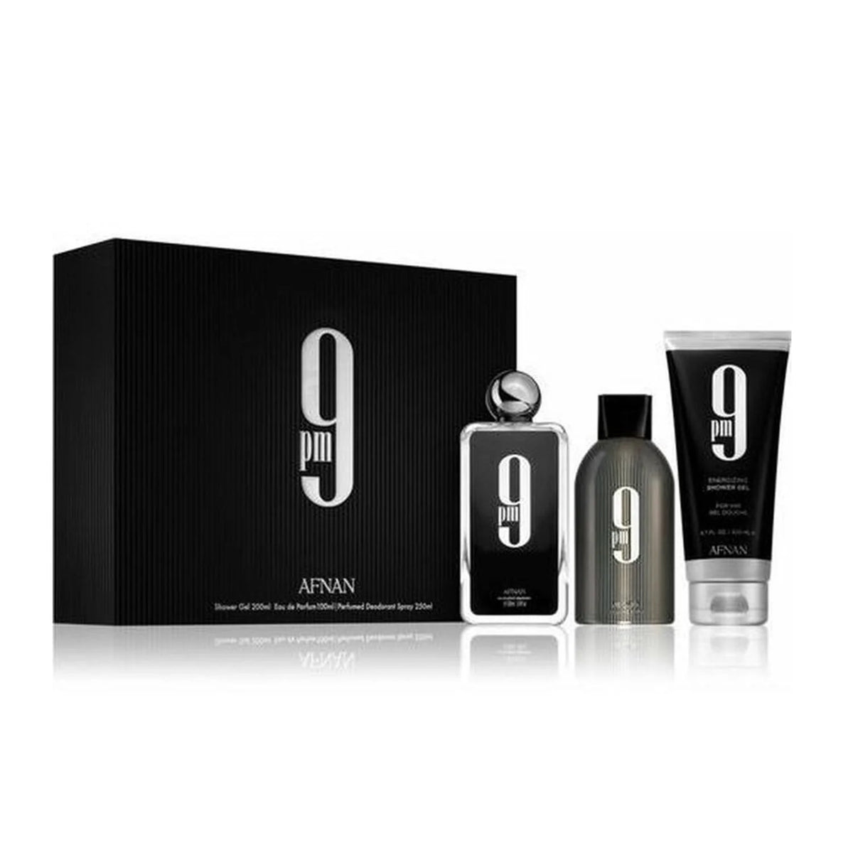9 Eau De Parfum 100un Gel De Baño 200ml Desodorante 250ml Spray - Afnan