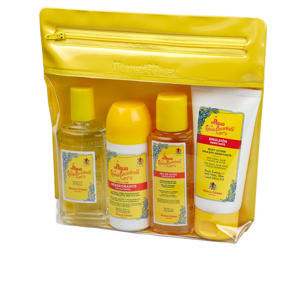AGUA DE COLONIA CONCENTRADA NECESER VIAJE 5 pz - Alvarez Gomez